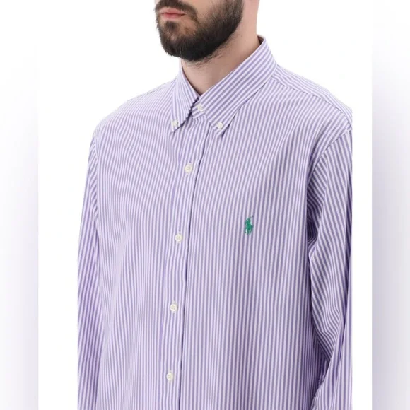 Polo Ralph Lauren Striped Button Up Shirt Large - Picture 1 of 5